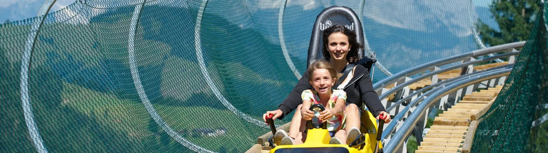 Mit Vollgas ins Vergn&uuml;gen! Der Coaster auf Timoks Alm.