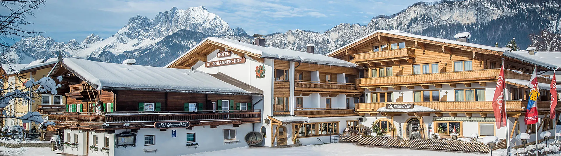 Das Familienhotel St. Johanner Hof - direkt am Wilden Kaiser gelegen.